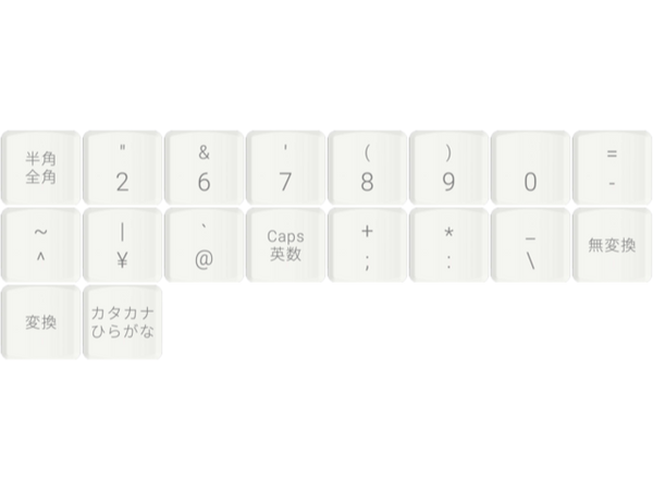 JIS Keycap Add-on Set (MCC profile for Choc v1 switches)