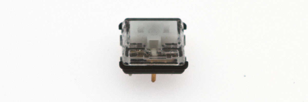 Close-up of white Kalih mechanical keyboard switch