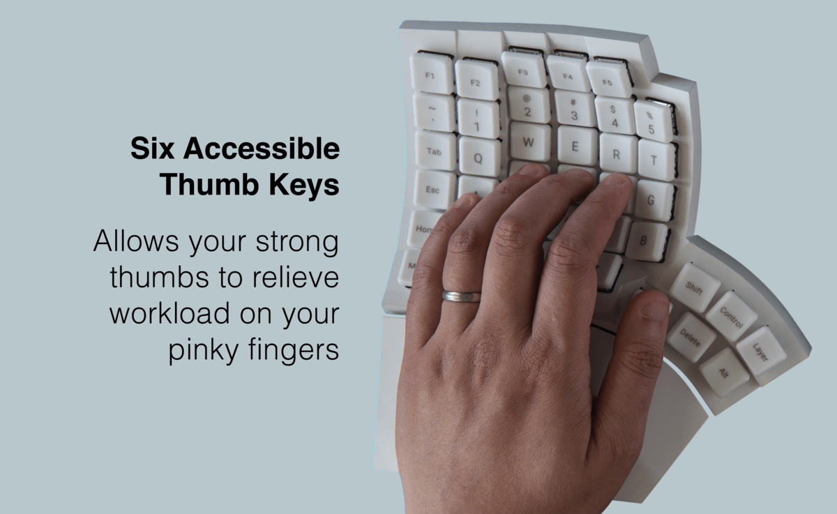 キーボード MoErgo Glove80 Ergonomic split keyboard Ship from USA] Glove80 Ergonomic Keyboard Revision 2 with