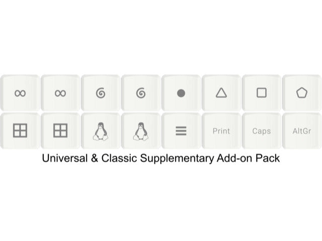 Glove80 Universal Keycap Add-on Set (MCC profile for Choc v1 switches)